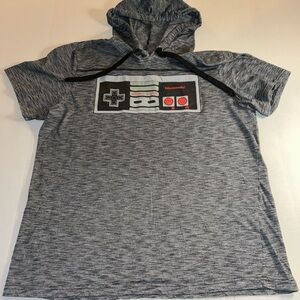 Nintendo Entertainment Hoodie black gray short sleeve Men’s XL